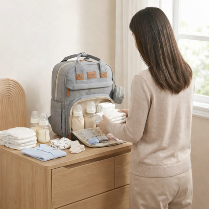 sac à langer maman prépare une sortie