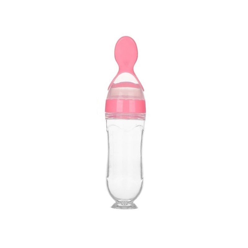 Biberon avec cuillère pour nouveau-né | EasyBottle™ - Doux bébé