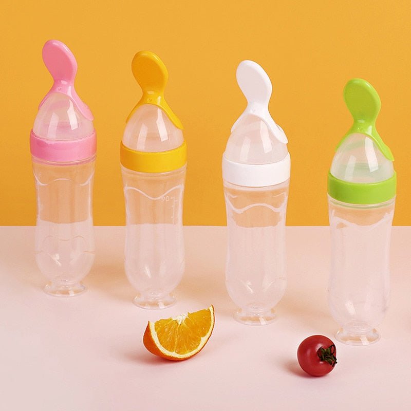 Biberon avec cuillère pour nouveau-né | EasyBottle™ - Doux bébé