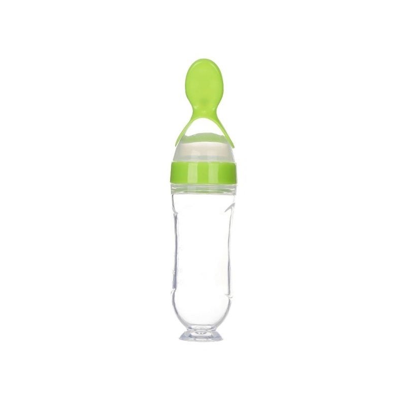 Biberon avec cuillère pour nouveau-né | EasyBottle™ - Doux bébé