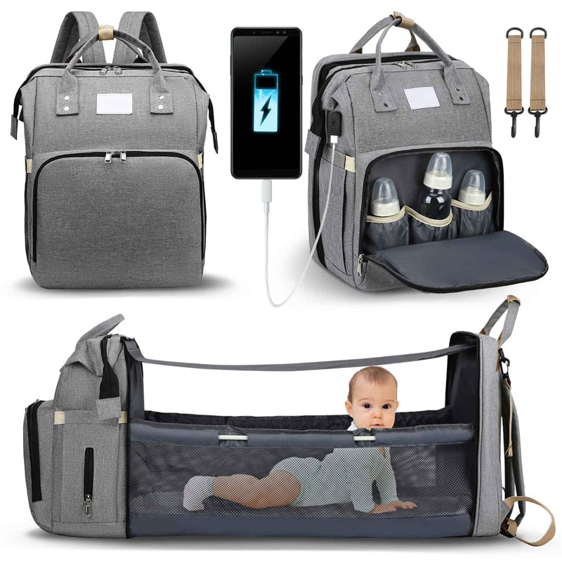 Sac à langer portatif | Berceau de voyage BabyNappy™ - Doux bébé