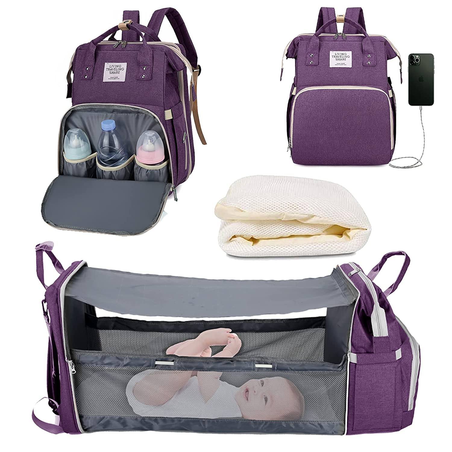 Sac à langer portatif | Berceau de voyage BabyNappy™ - Doux bébé